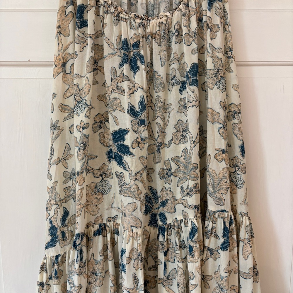 2022 Ulla‎ Johnson Cari Coverup Dress Jasmine Beach Print Size Small Resort - Picture 12 of 16